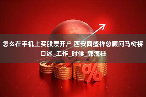 怎么在手机上买股票开户 西安同盛祥总顾问马树桥口述_工作_时候_郭海柱