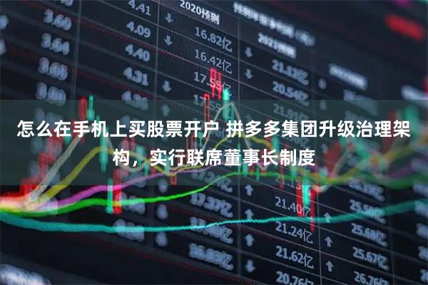 怎么在手机上买股票开户 拼多多集团升级治理架构，实行联席董事长制度